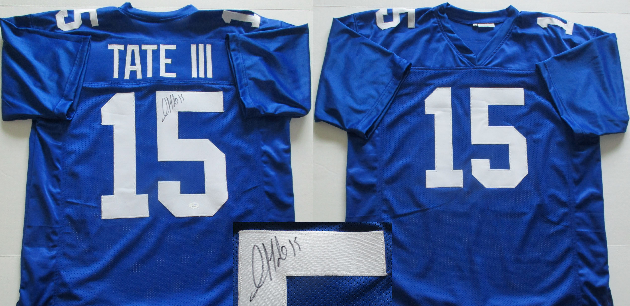 Ryan Leaf Autographed San Diego Chargers Blue Custom Football Jersey JSA