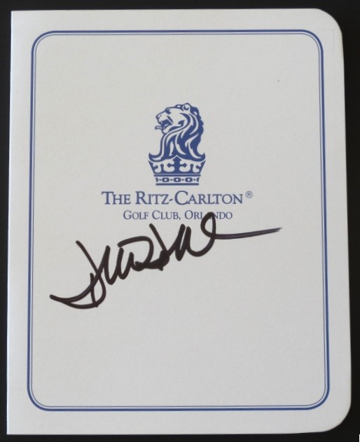 Bob Goalby Autographed Augusta National Masters Scorecard